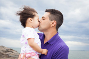 Aria and Me at the beach