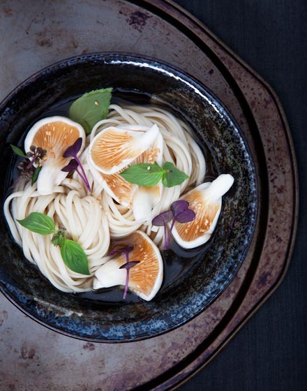 Melbourne Food Photography. Asian food. Noodles mushrooms