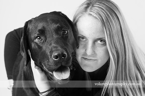Black Labrador. Black and White Family Dog photography fine art