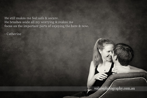 Couples Photography. man and woman kissing gently on seat. Black and white photography. Relationship portraits studio in Melbourne