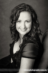 Beautiful woman smiling beauty glamour photography black and white studio Melbourne