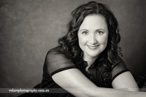 Beautiful woman smiling glamour photography black and white Melbourne