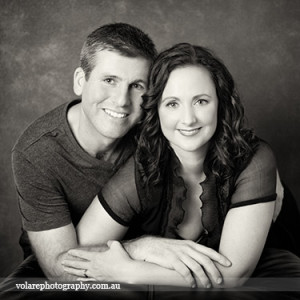 Man woman smiling couples photography black and white studio Melbourne