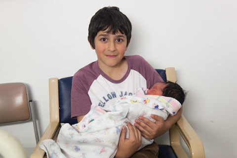 Baby arrival big brother