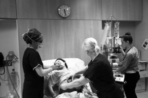 Child Birth Photography Monitoring contractions