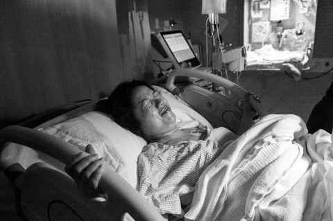 Child Birth Photography Melbourne Pushing