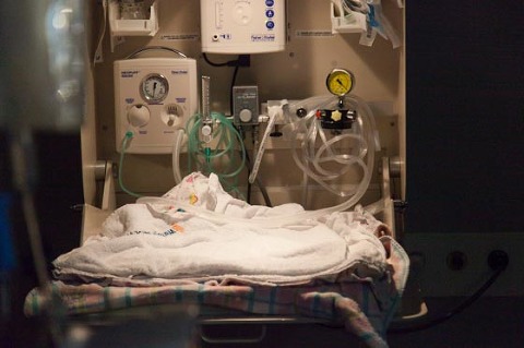 Child Birth Photography Melbourne baby crib