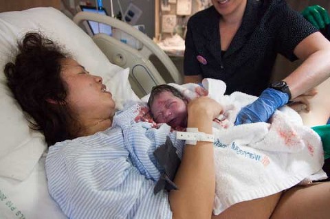 Child Birth Photography Melbourne mums first hugs