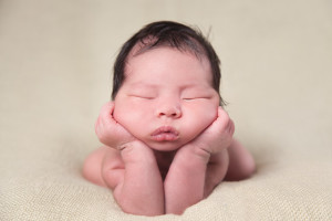 Newborn frog pose Melbourne