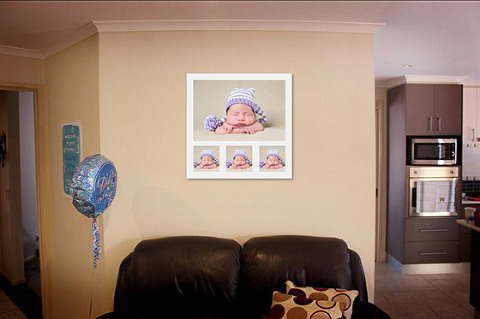 Photo wall ideas and sizing portraits for the walls of Home