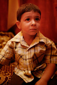 Young child in shirt