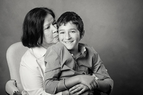 Hire a photographer for fun photos with grandparents