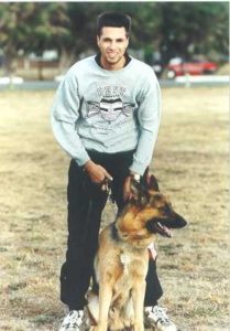 simba-german shepherd in the park