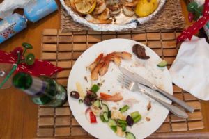 food empty plate after a lunch meal