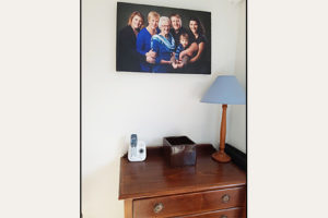 Family wall canvas displayed in clients home