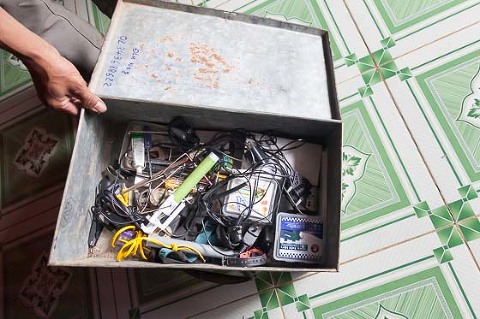 Inside a family home of child with hearing loss in Nam Dong province Hue Vietnam OGCDC village life community