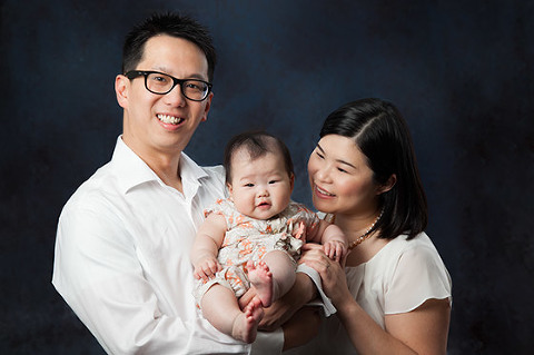 Family and baby portrait in studio Melbourne