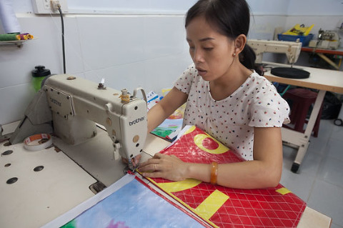 Artisan sewing craft for Heal the wounded heart shop Hue