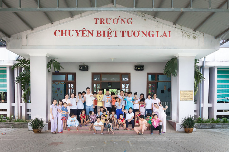 staff and teachers Early Intervention Centre Nam in Hue